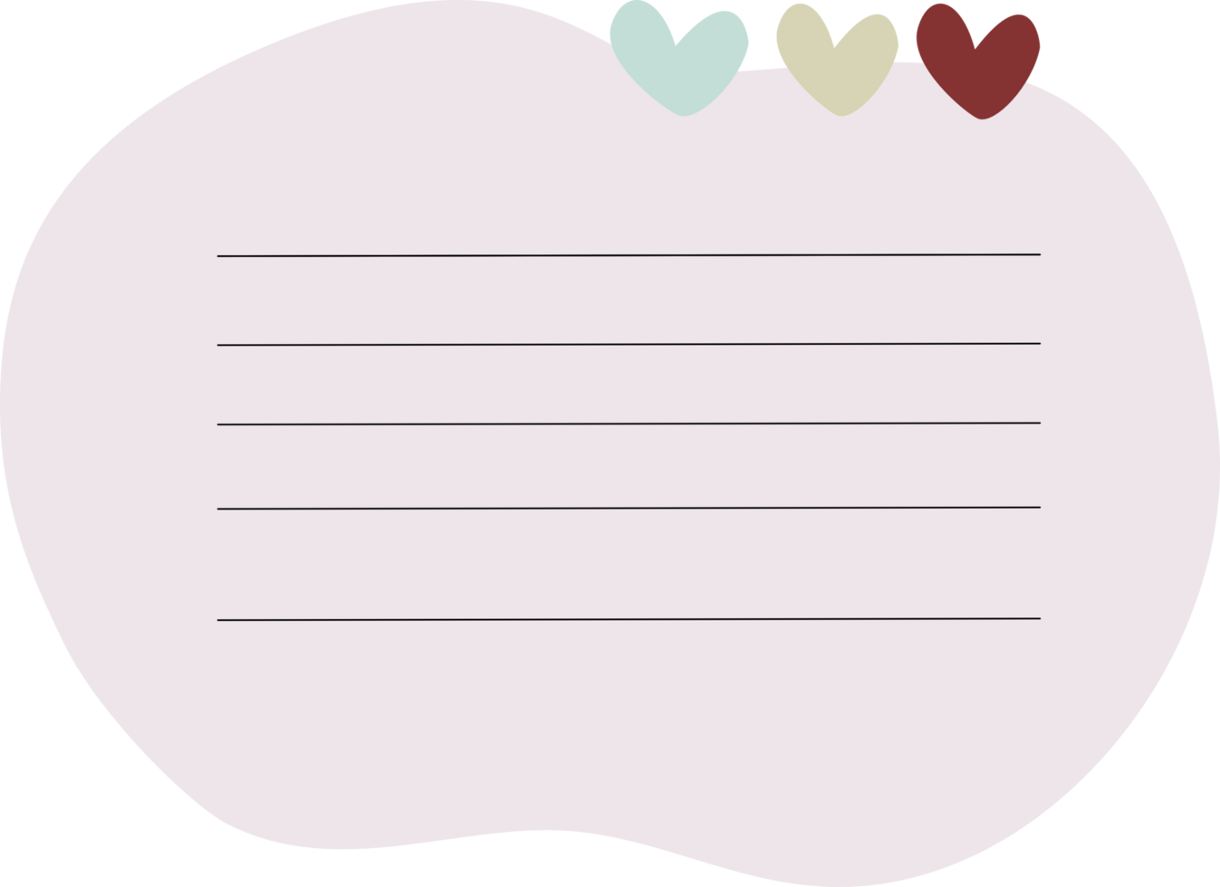 Pink Blank Paper Sticky Note png