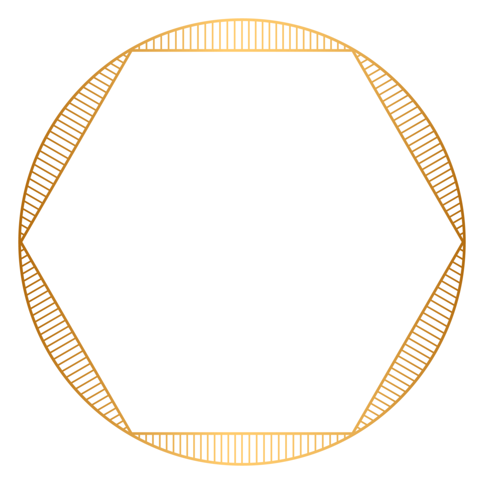Gold Round Frame Empty Circle Luxury Border Photo Mockup Clipart png