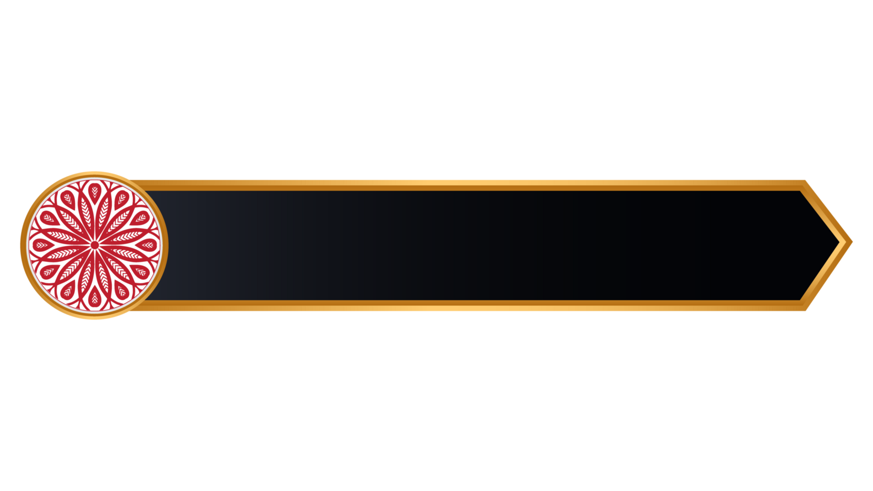 Luxury black Color Arabic Islamic Banner Title Frame Text Box Border Background png