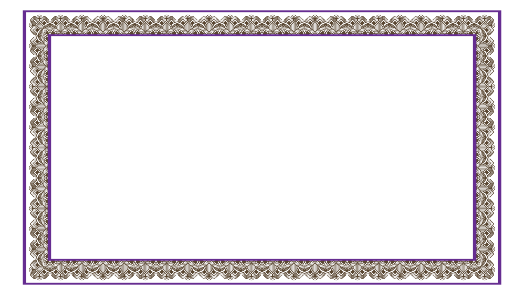 Luxury Rectangle Certificate Border Pattern Line Photo Frame Islamic Wedding Invitation Background png