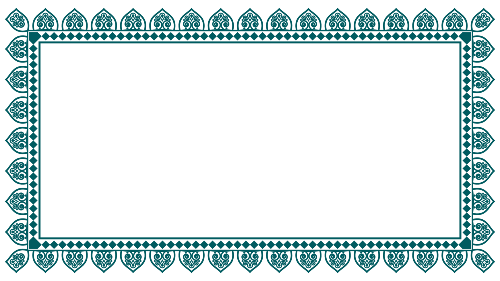 Rectangle corner certificate page border pattern line photo thai frame islamic wedding invitation background Frame png