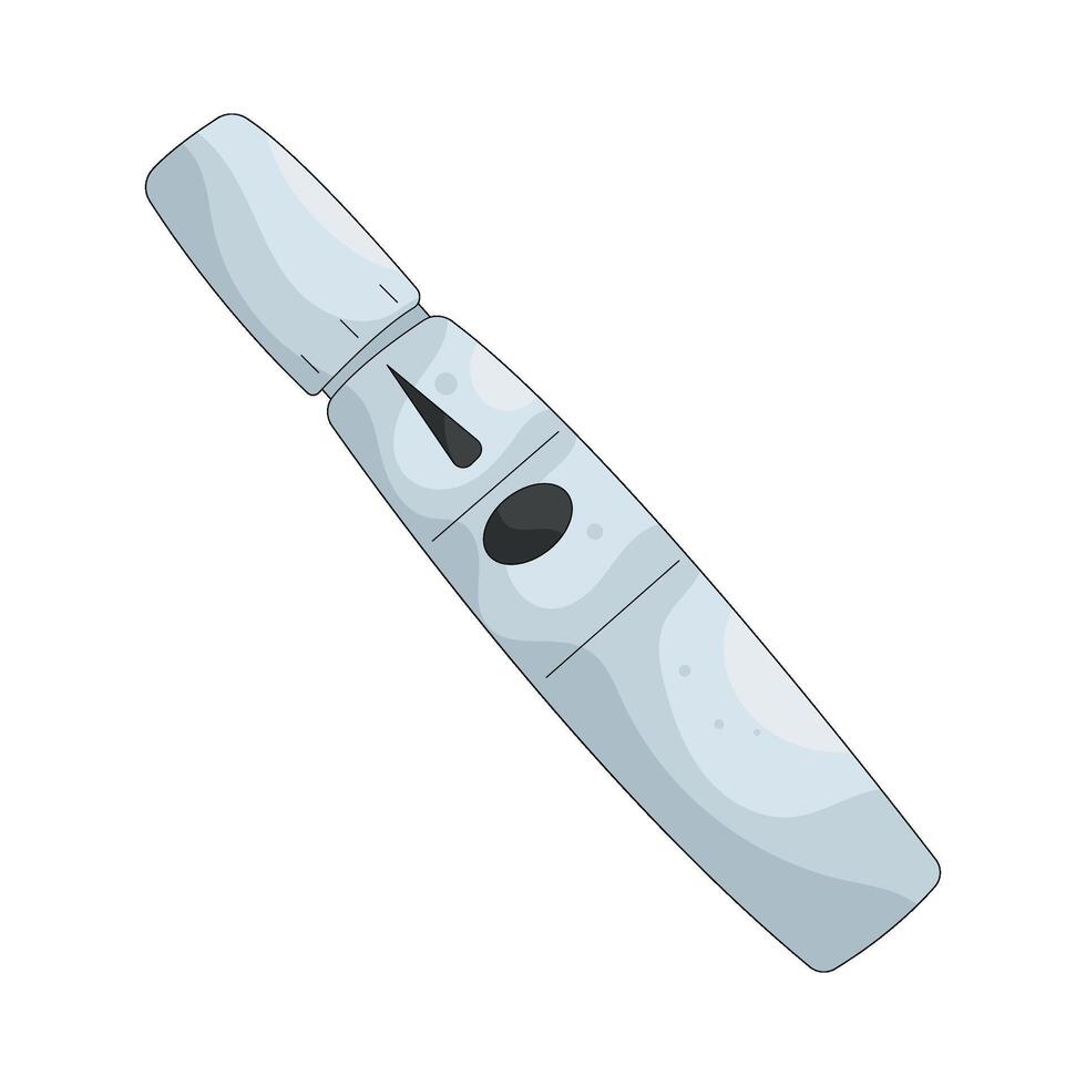 White Insulin Pen vector