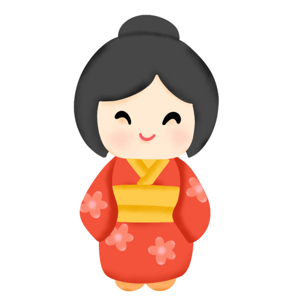 japanese geisha dolls png