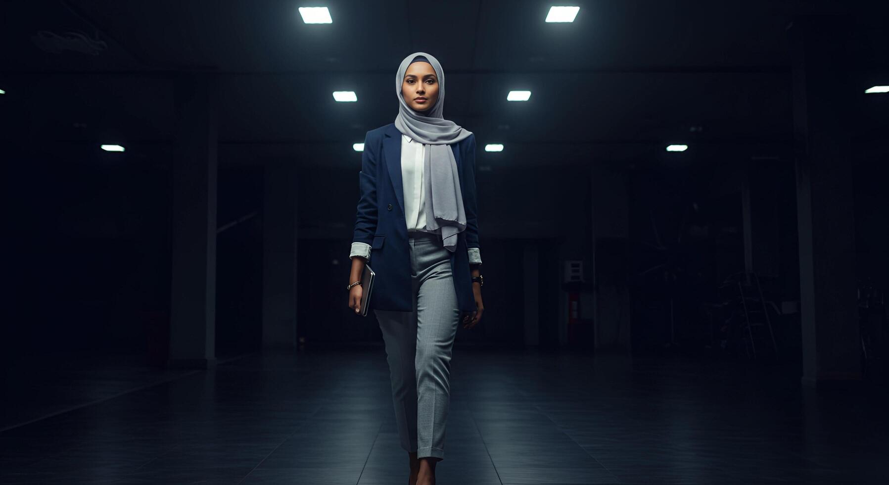 Confident woman in professional attire photo