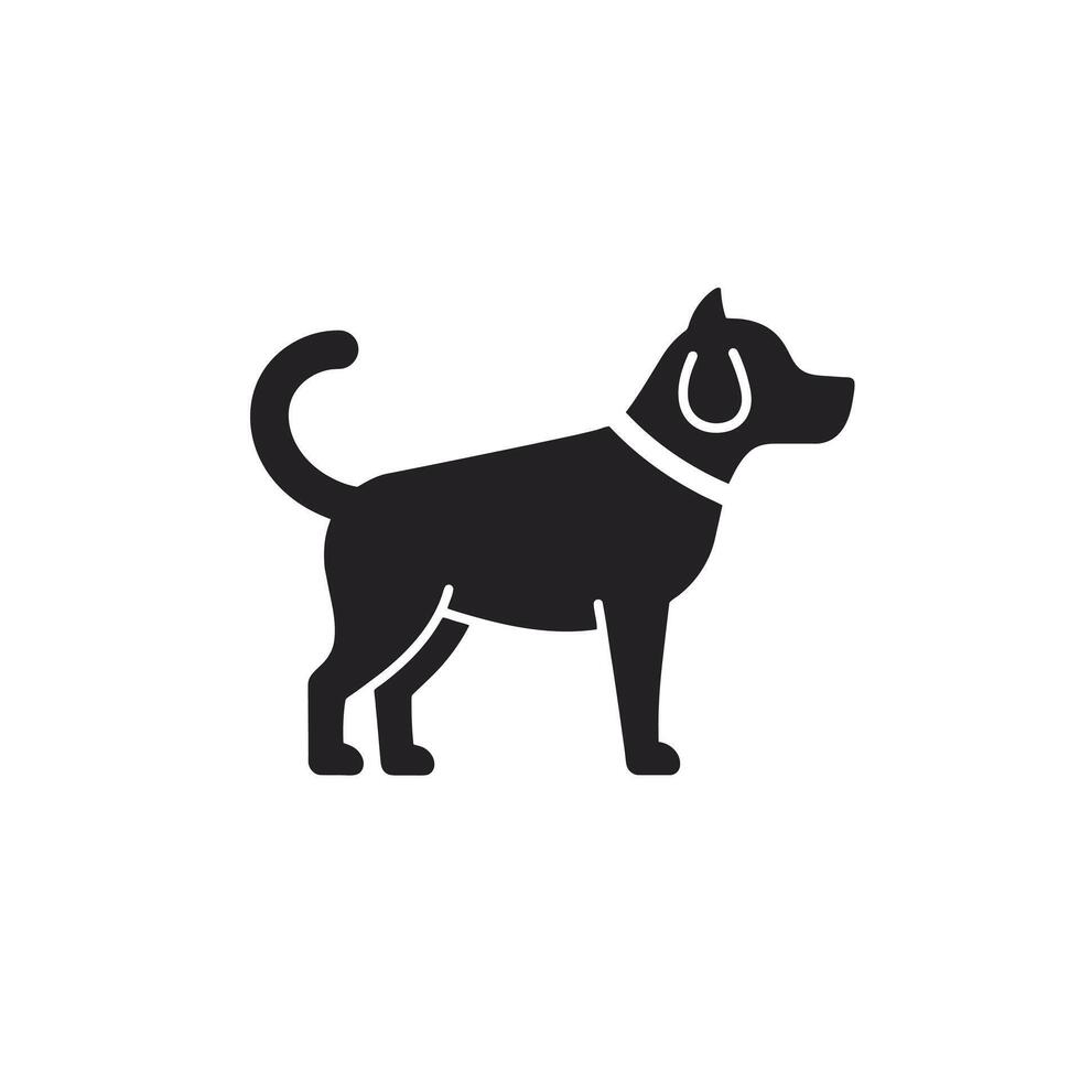 Adorable Dog Drawing with Calm Expression and Rounded Eyes EPS 10 vector
