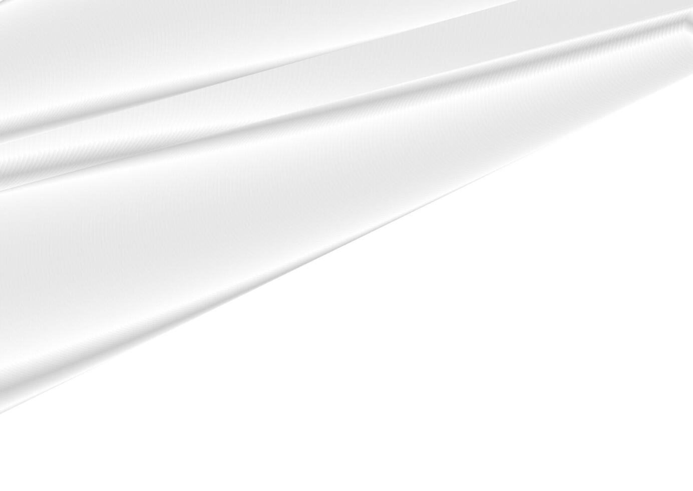 Grey white smooth glossy stripes abstract background vector
