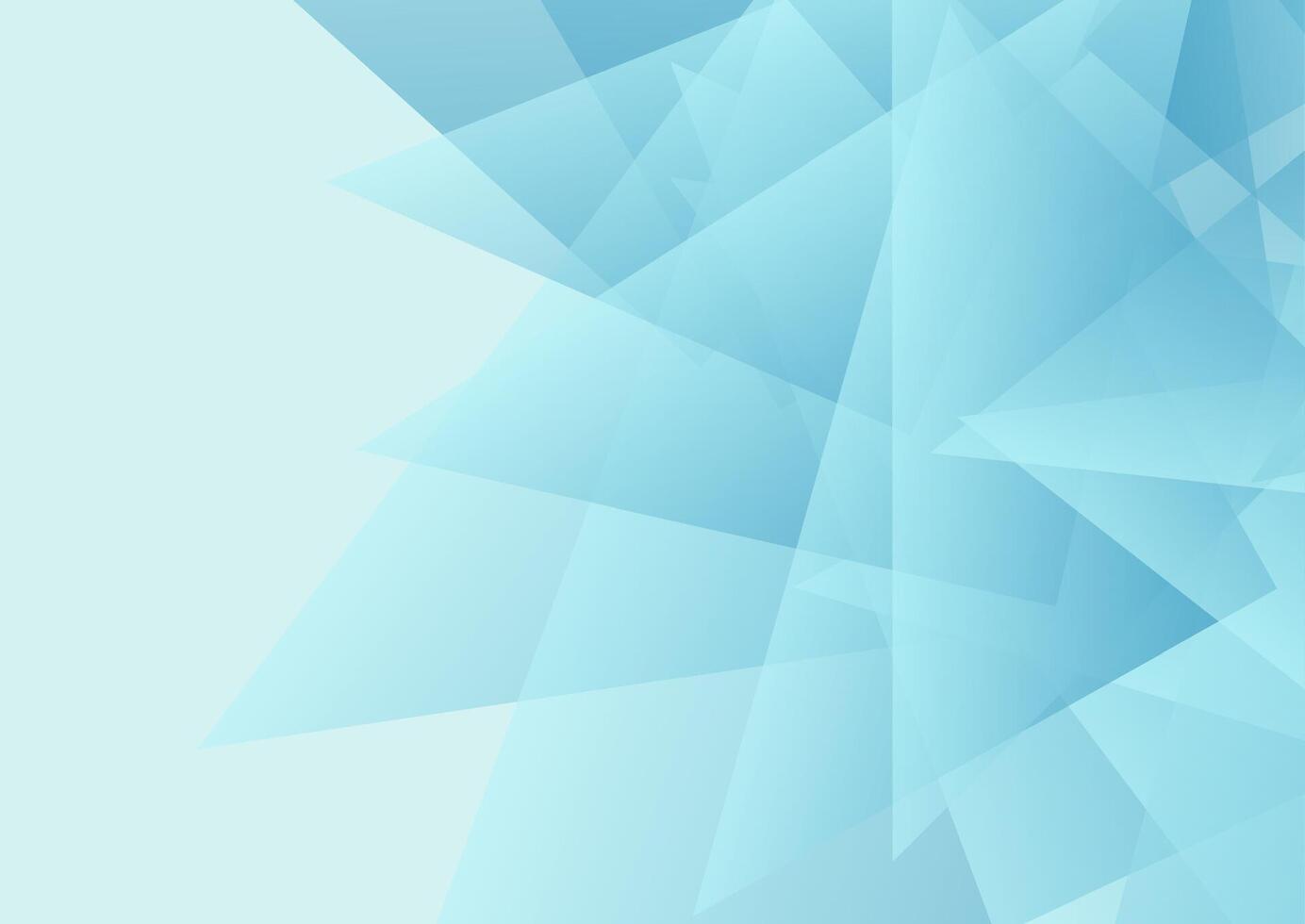 Light blue low poly shapes abstract tech background vector