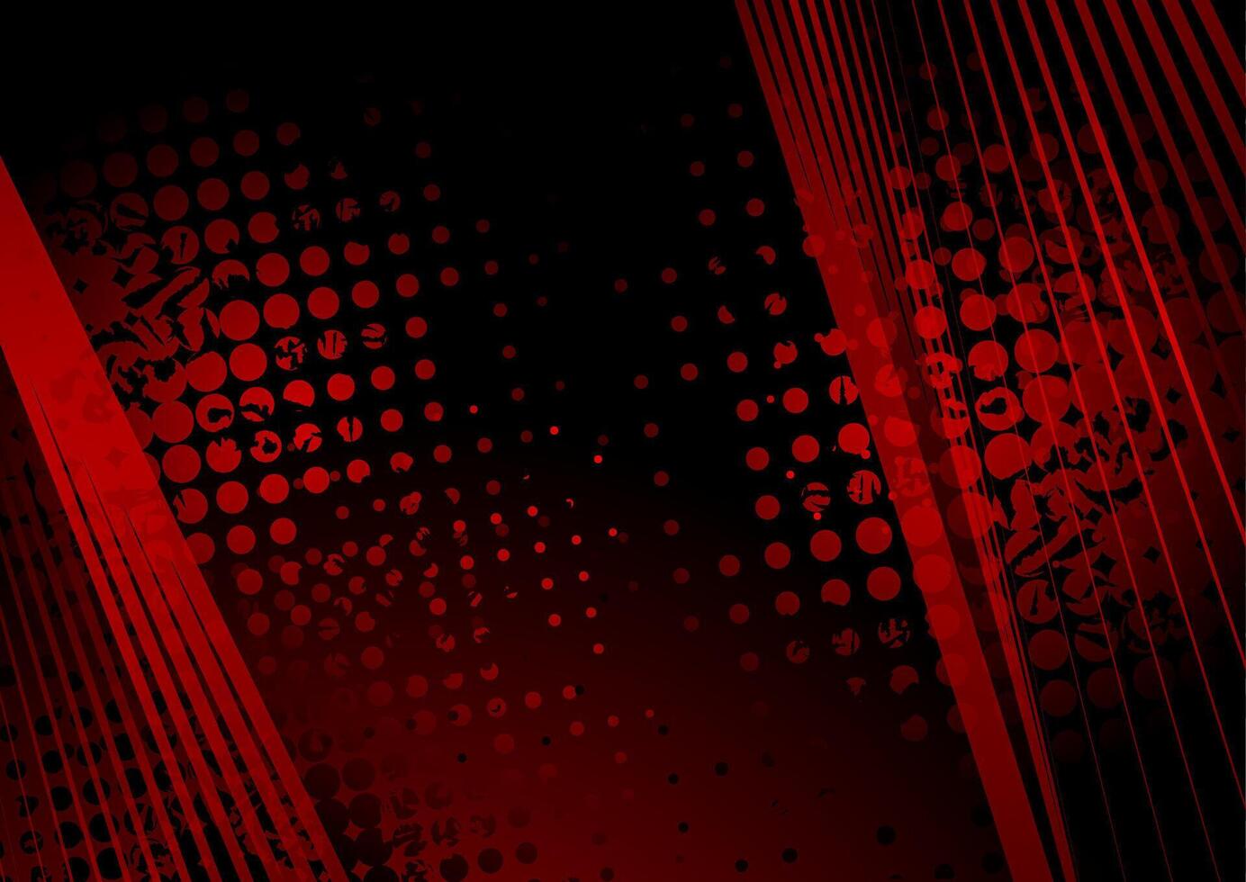 Red and black abstract design vector