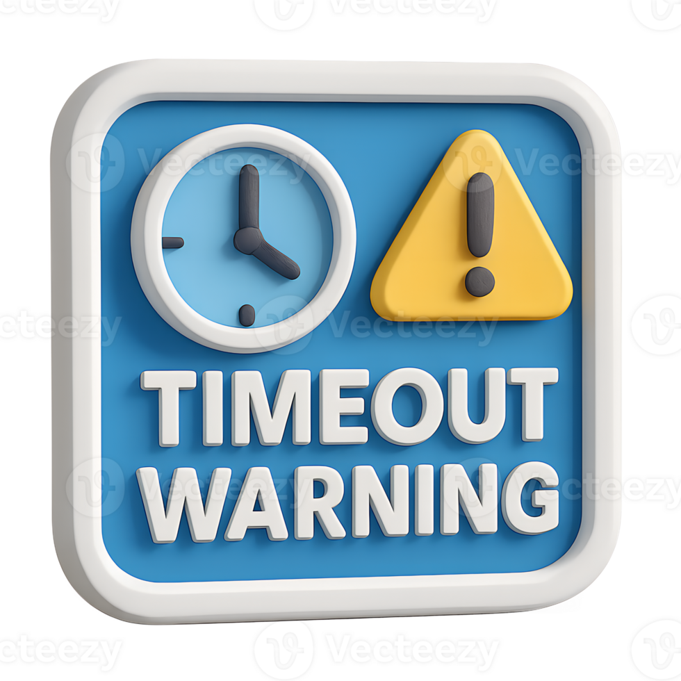 Timeout warning icon png