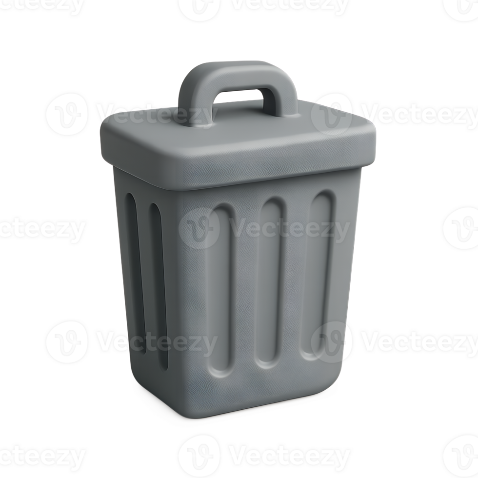 A trash can with a lid on it png