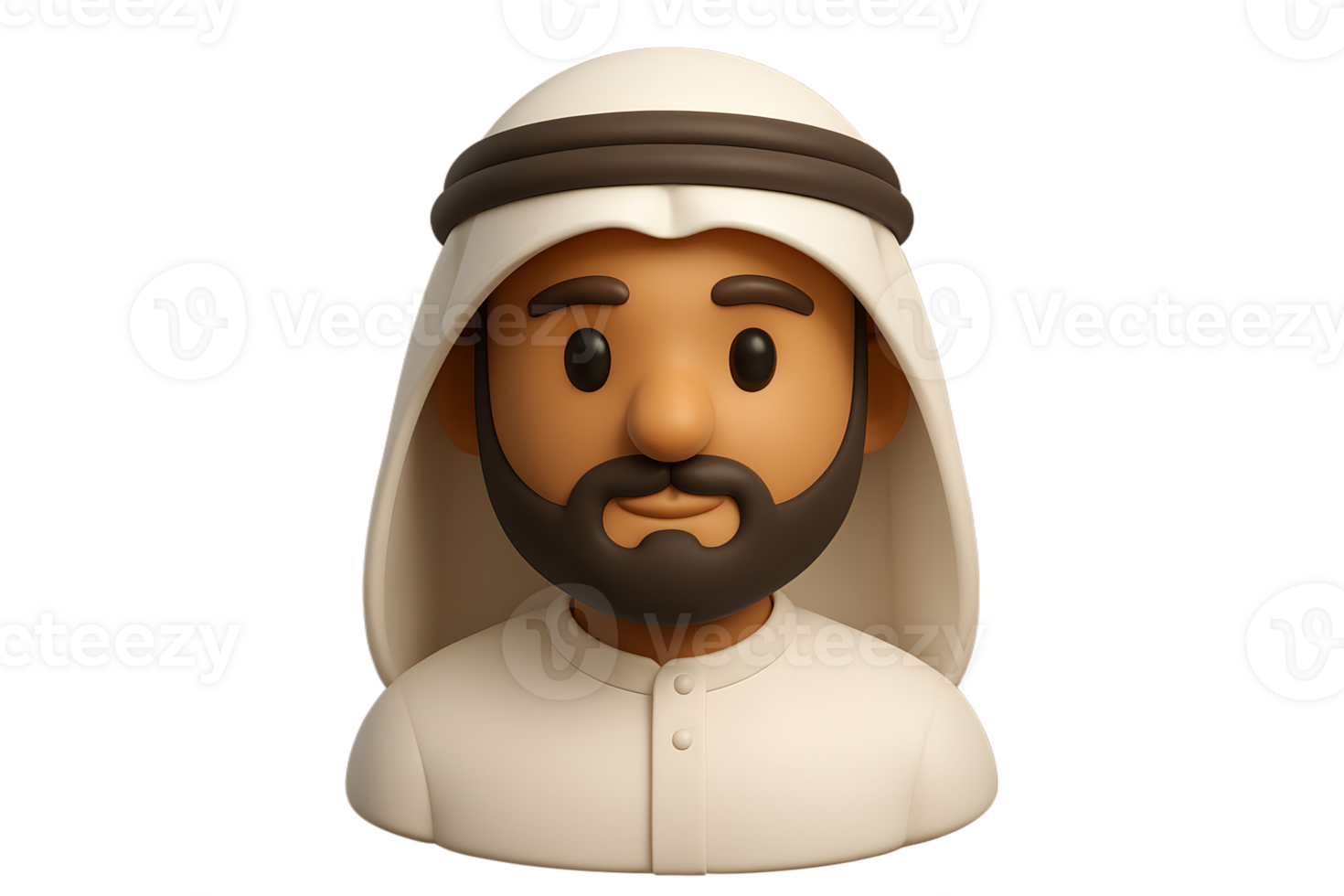 An animated character of an arab man png