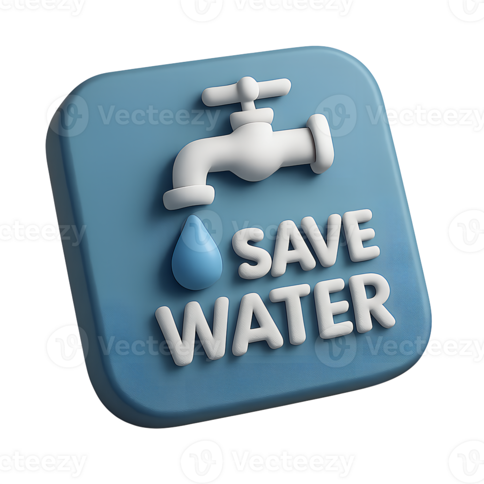 Save water logo png