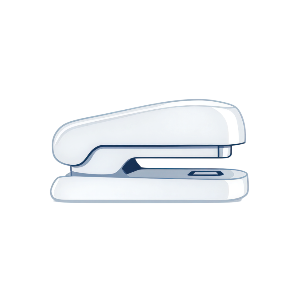 Modern Ergonomic White Office Stapler for Effortless Paper Fastening png
