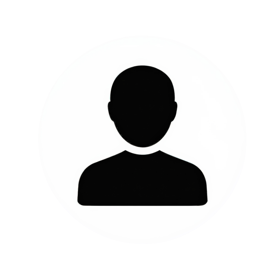 Abstract User Silhouette Icon Representing Person Profile And Identity In Digital Spaces png
