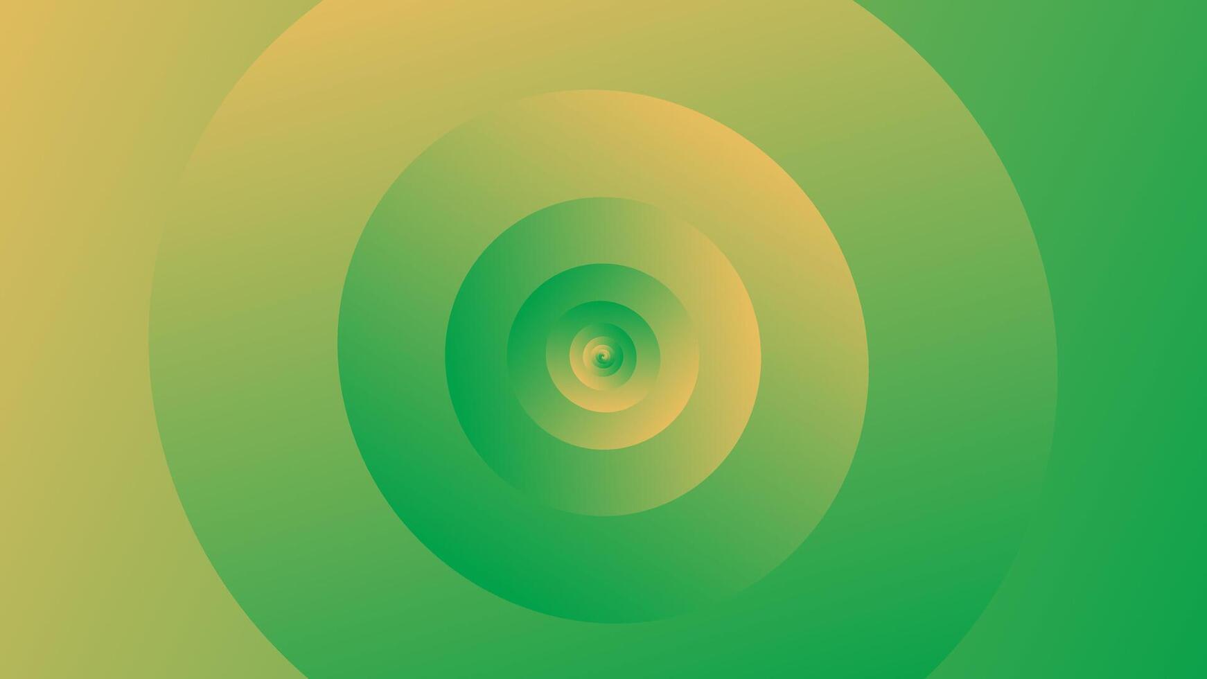 A vibrant abstract green and yellow spiral background with smooth gradients and dynamic circular motion, perfect for modern design projects. vector