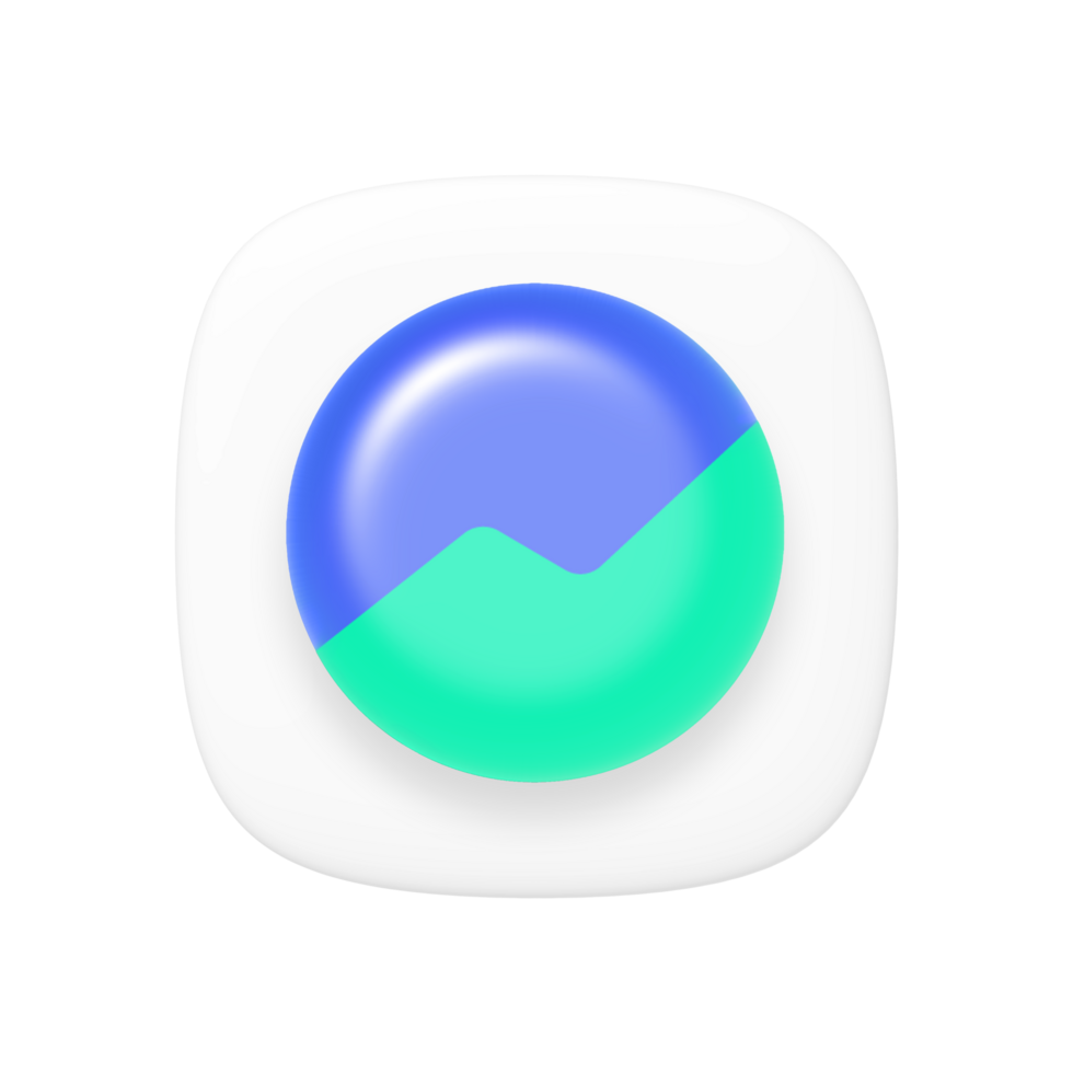 Groww Stocks App icon on a transparent background png