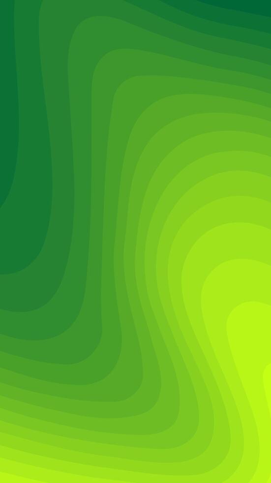 Green gradient wave background vector
