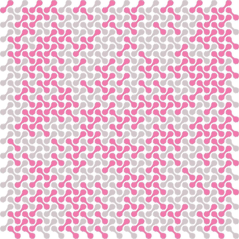 Elegant Interconnected Circles Pattern in Light Gray and Pink Minimalist Metalic Design Background vector