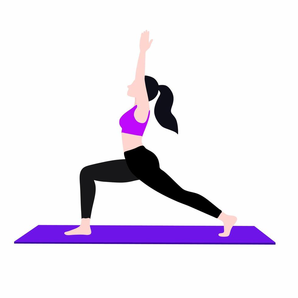 A Visual Guide to Yoga Poses vector