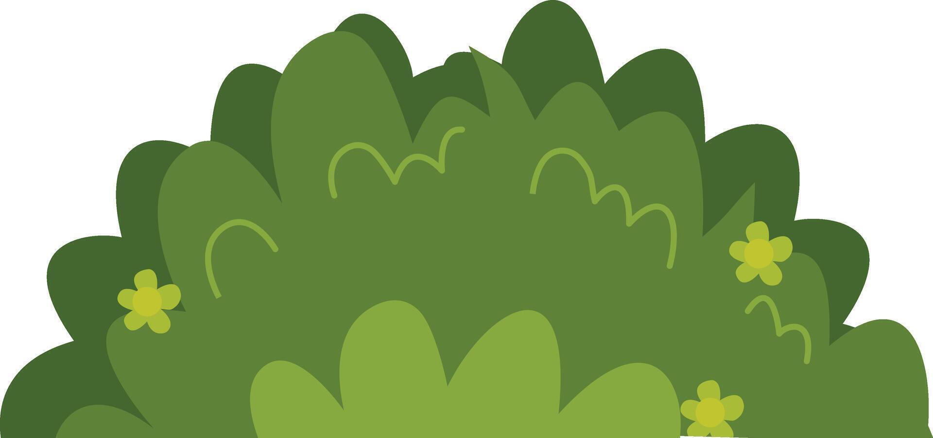 Grass Border Illustration. Design Element. vector