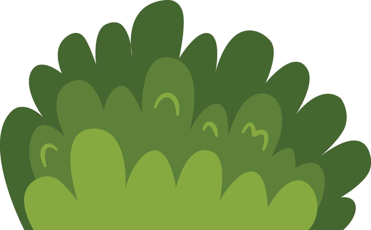 Grass Border Illustration in Cartoon Concept. vector