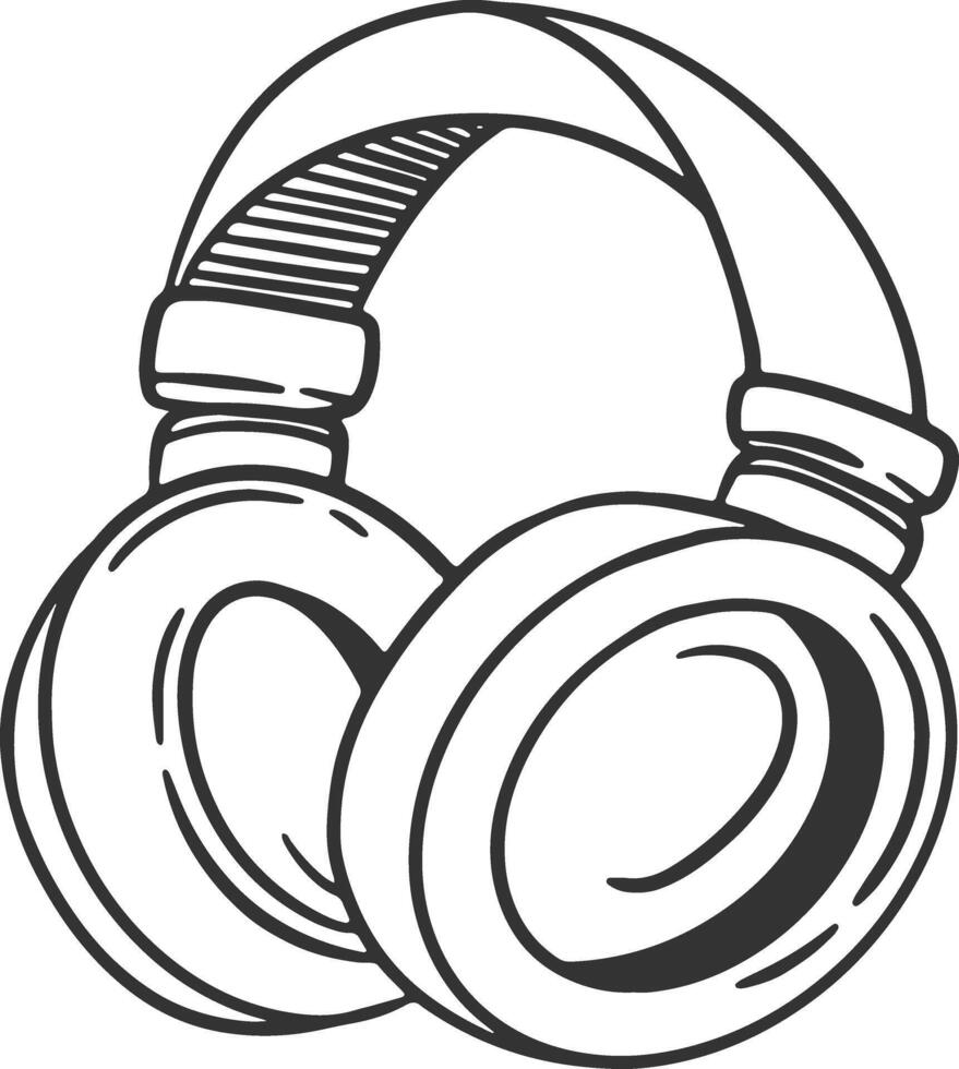 Podcast Doodle Element. Live Broadcast Element. vector