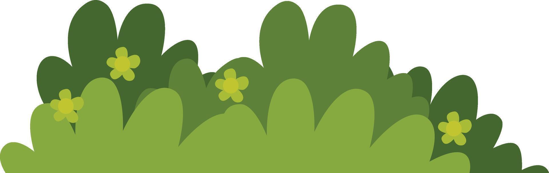 Grass Border Illustration. Design Element vector