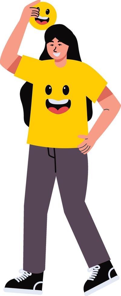 World Smile Day People Character in Cartoon Design vector