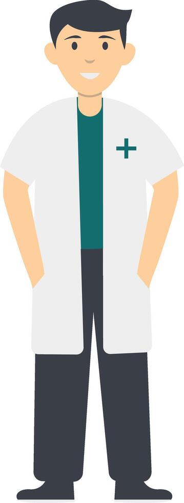 Pharmacist People Character in Cartoon Design. vector