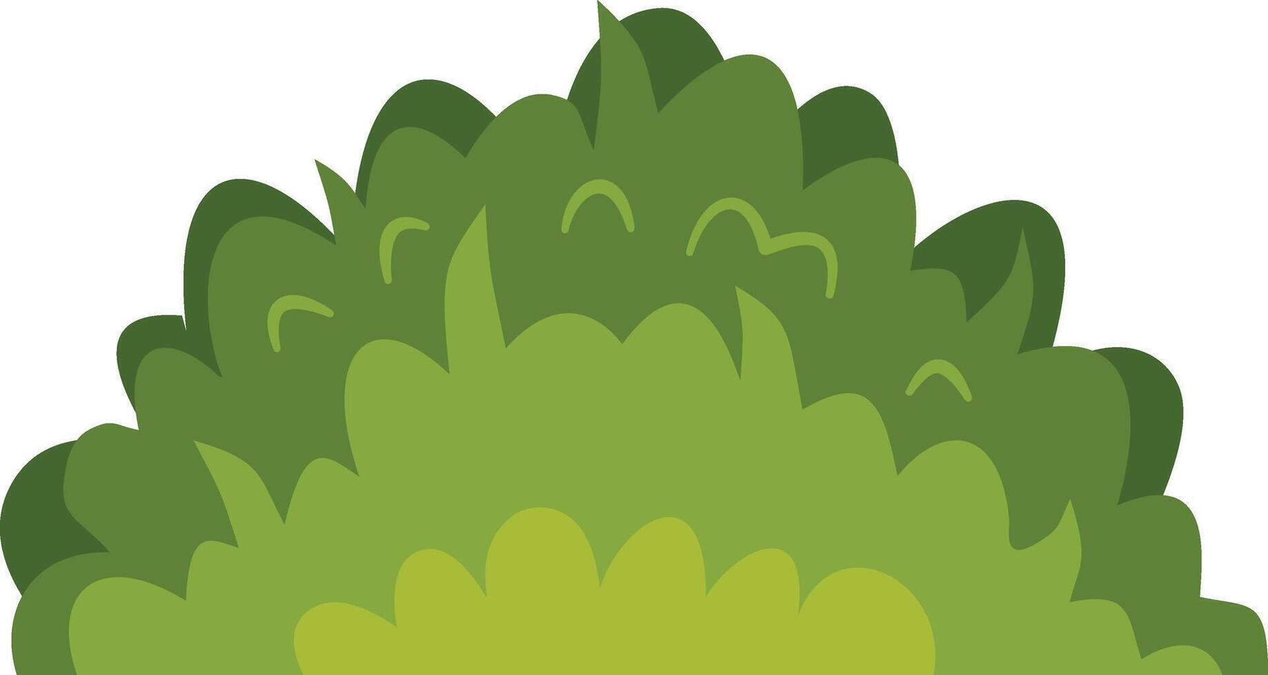 Grass Border Illustration on White Background vector
