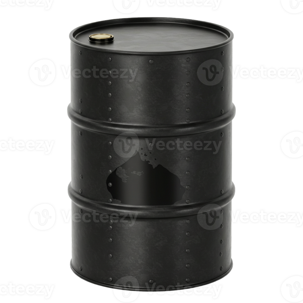 Oil barrel for storage and transport of petroleum products png