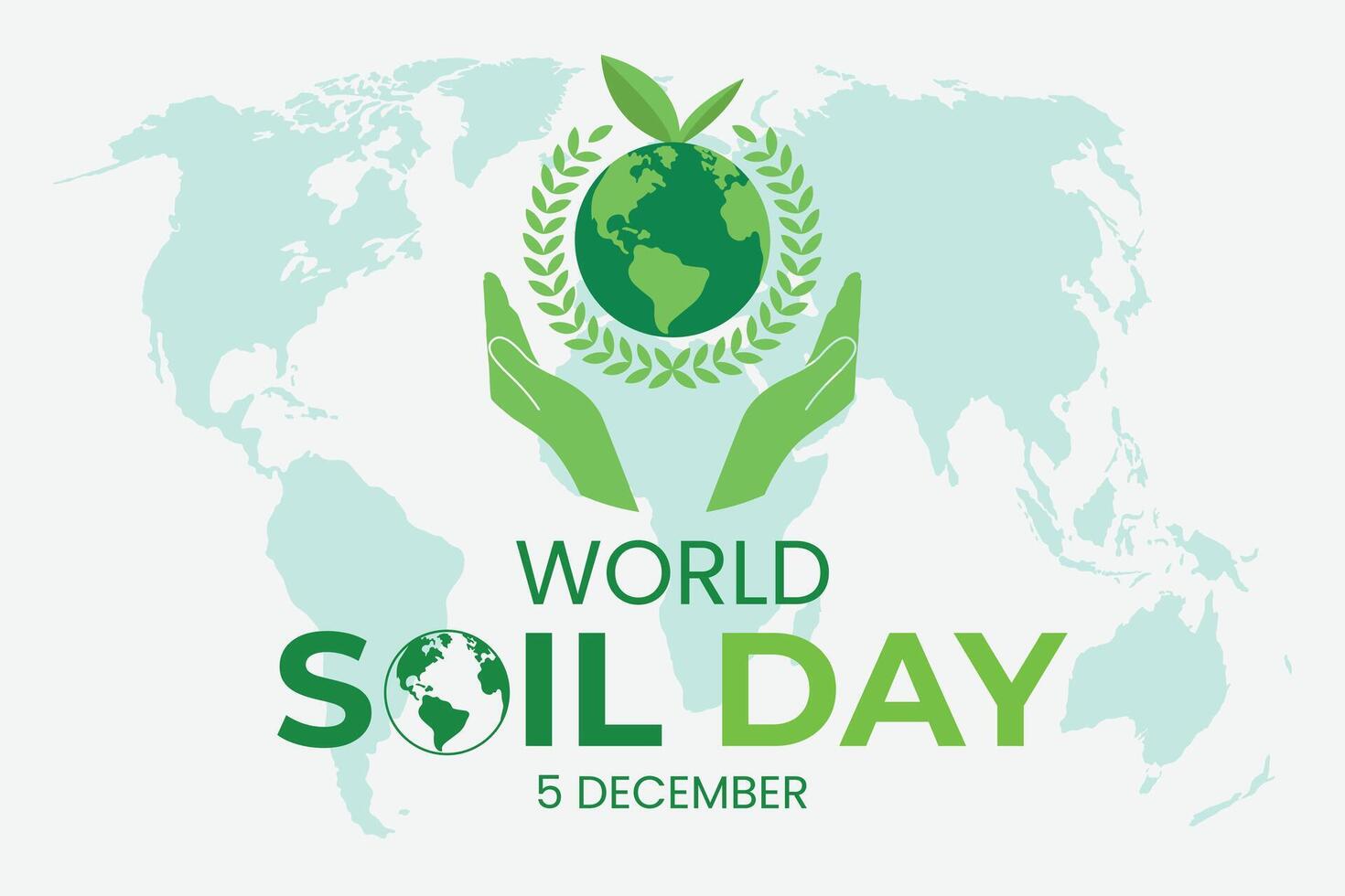 World Soil Day for Poster Background and Banner Design. Illustration vector