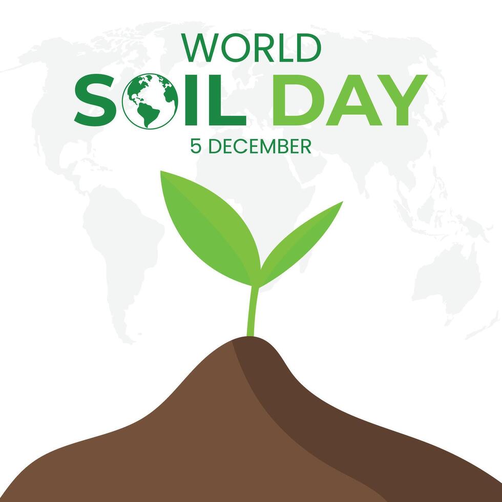 World Soil Day creative design on December 5th. vector