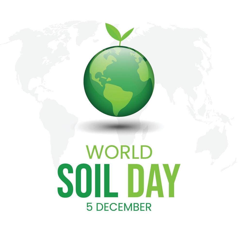 World Soil Day, observed on December 5th. Agriculture, biodiversity, and environmental. . vector