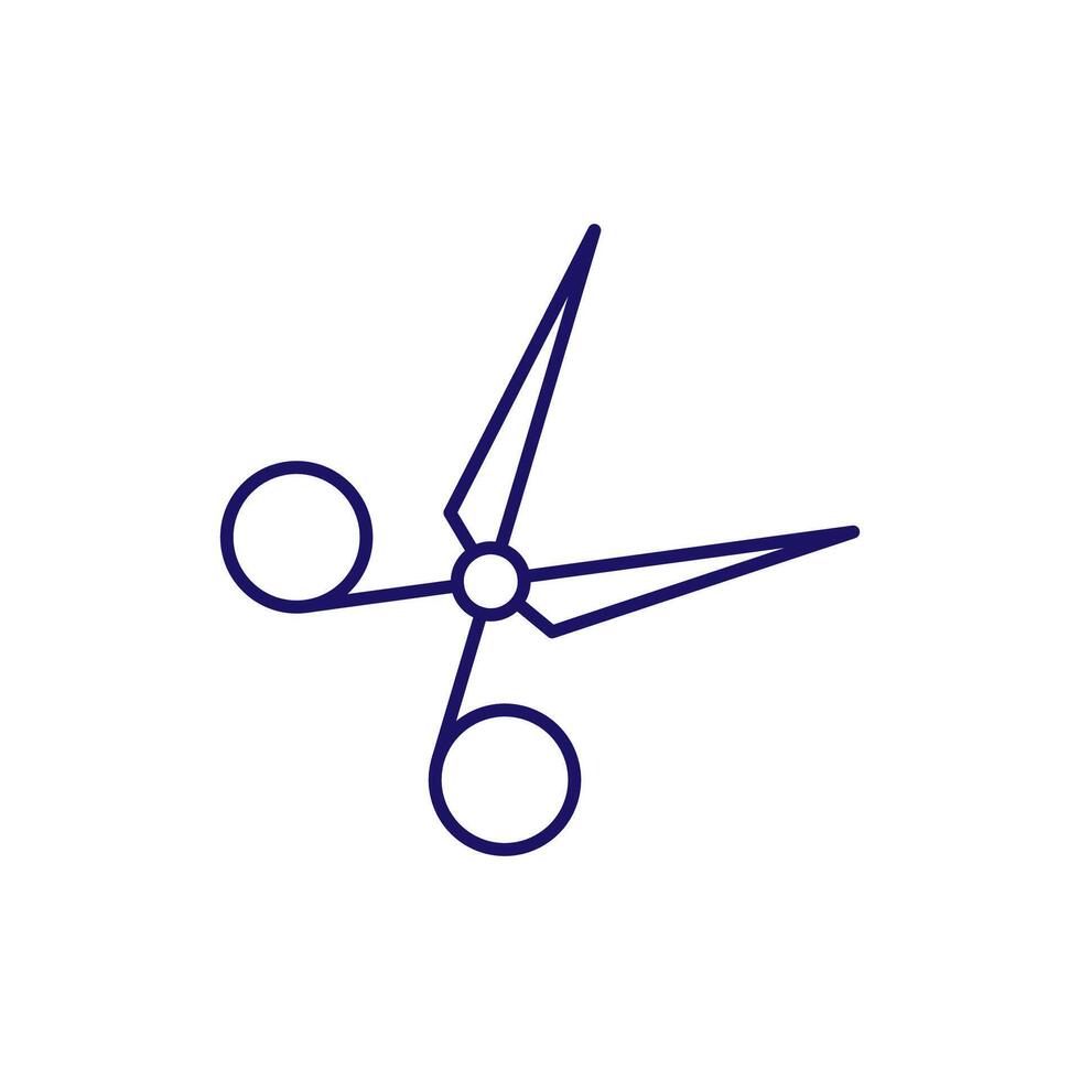 Scissors Outline Symbol for Graphic and Web Design, Apps, Adverts, Various Cards vector
