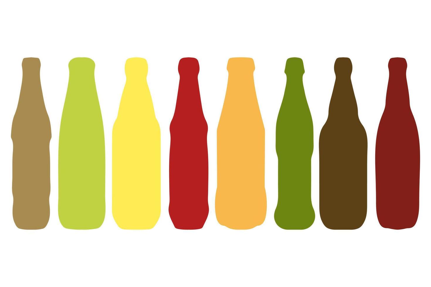 Colorful Soft Drink Silhouette Icon Pack vector