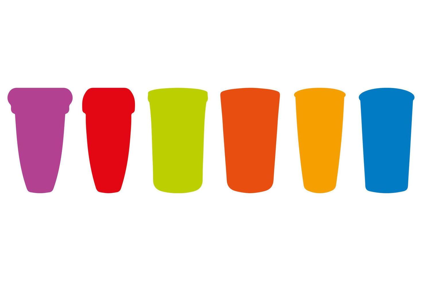 Simple Glass Illustration Collection vector