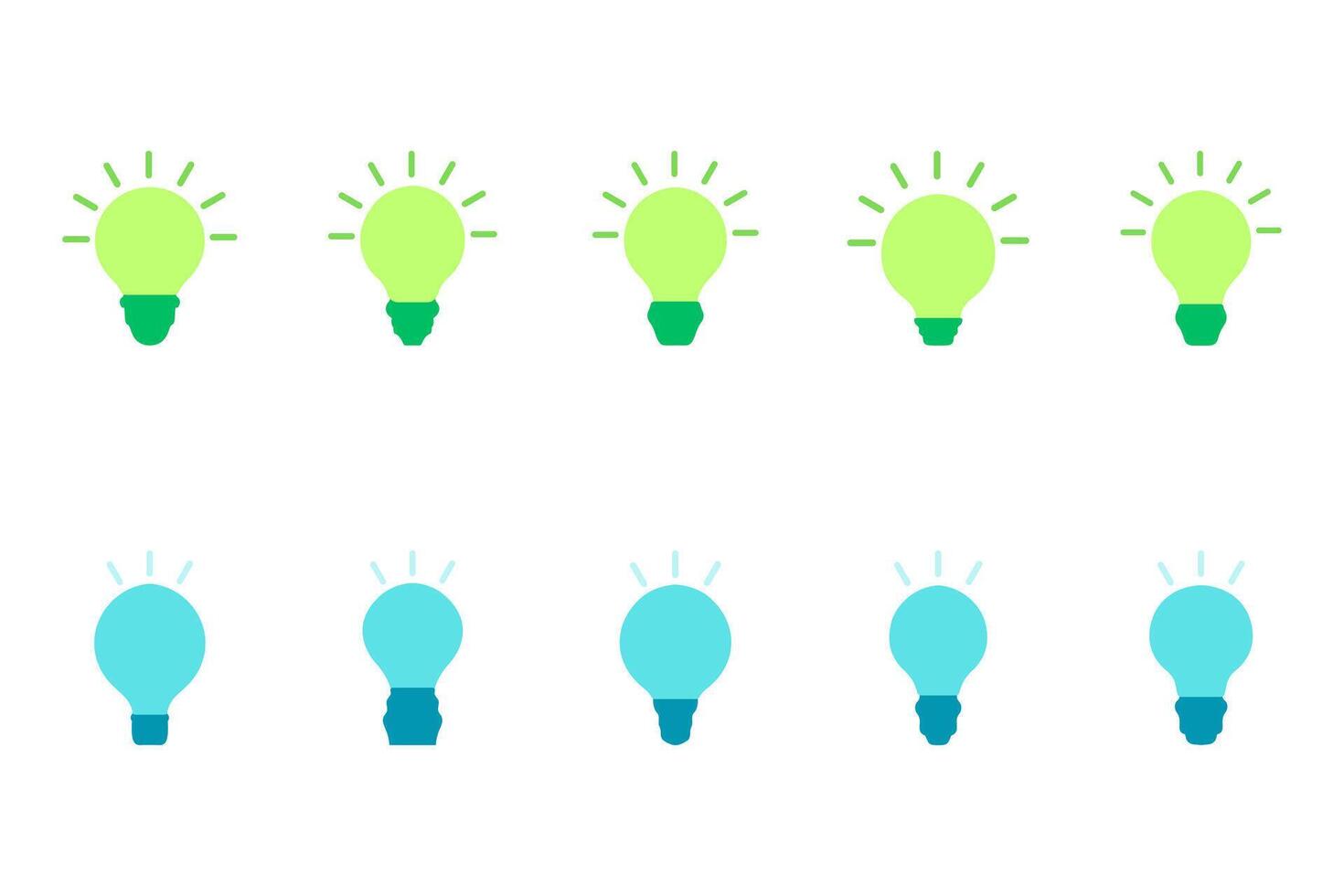 Light Bulb Idea Illustration Collection Design vector