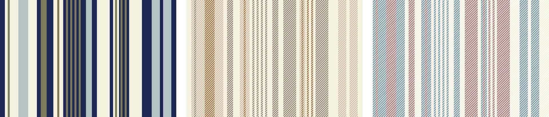 Stripe vertical pattern set. Vertical and horizontal herringbone striped line seamless abstract design for textile print, wrapping paper, gift card, wallpaper.modern fashion textile print. vector