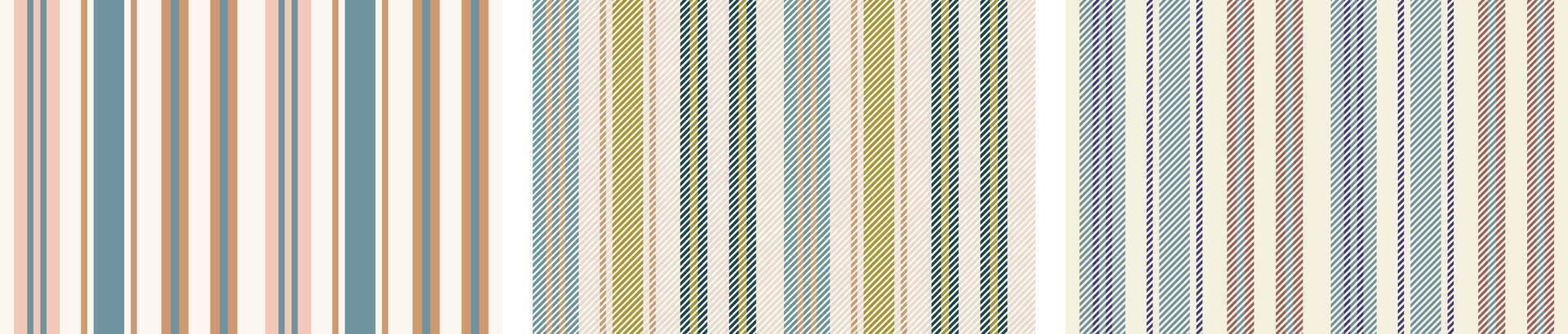 Stripe vertical pattern set. Vertical and horizontal herringbone striped line seamless abstract design for textile print, wrapping paper, gift card, wallpaper. fashion textile print.Textured design. vector