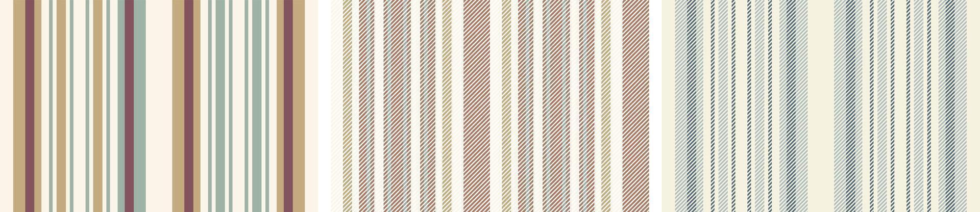 Stripe vertical pattern set. Vertical and horizontal herringbone striped line seamless abstract design for textile print, wrapping paper, gift card, modern fashion textile print. vector