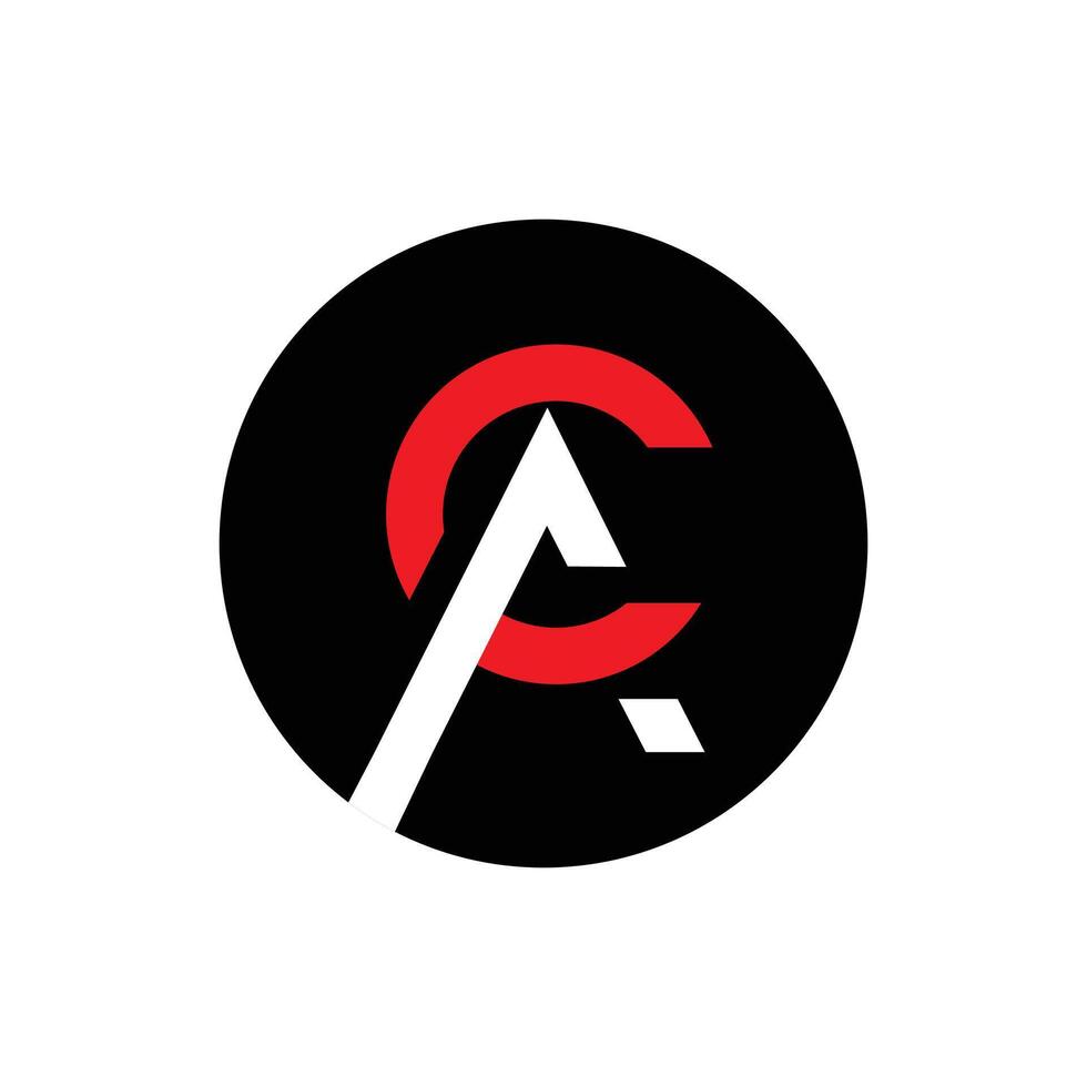 AC logo design vector