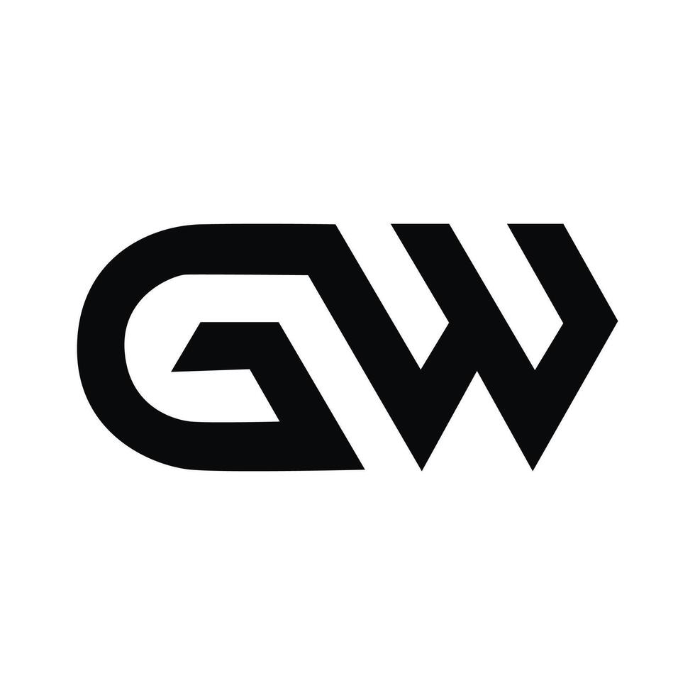 GH modern letter logo design vector
