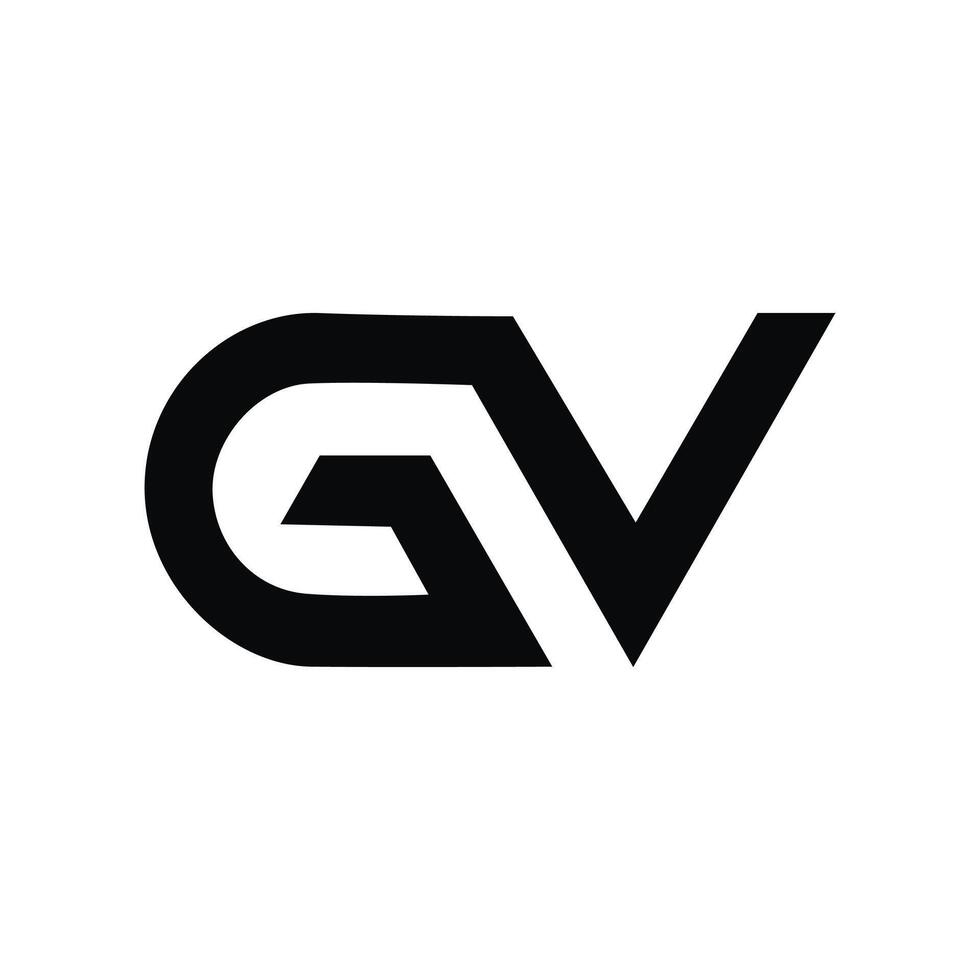 GV letter logo design vector