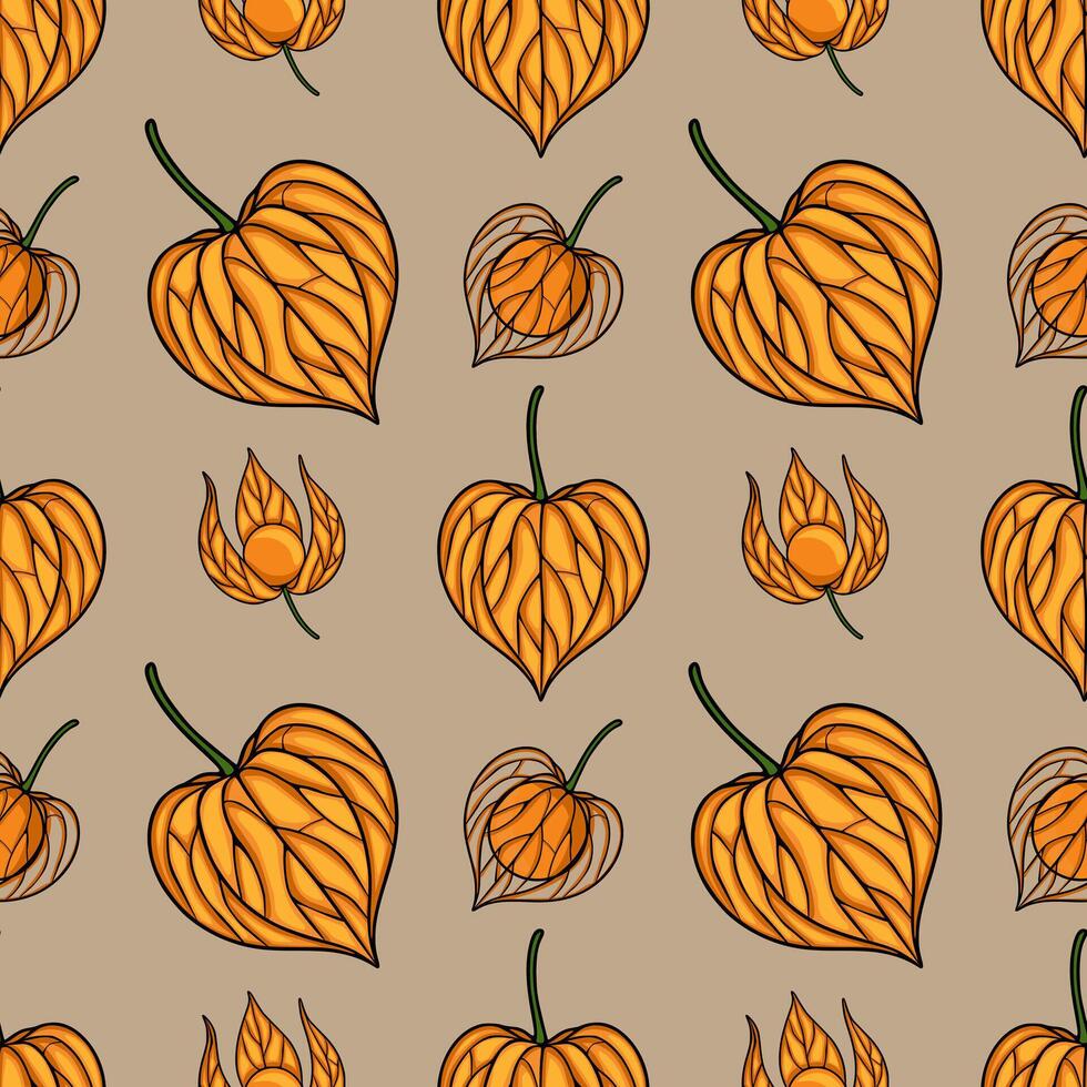 autumn leaves pattern design vector
