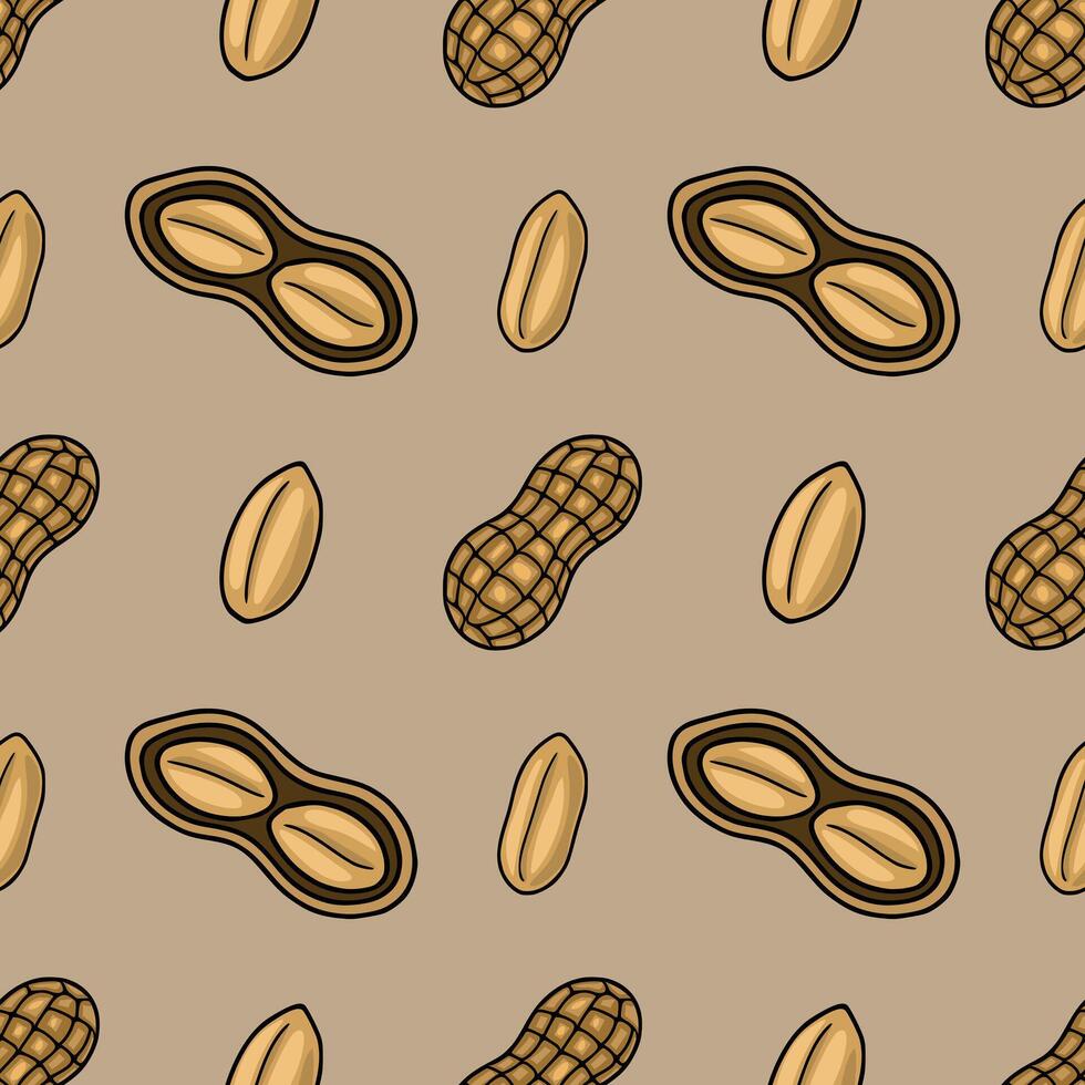 Peanut pattern for creative designs vector
