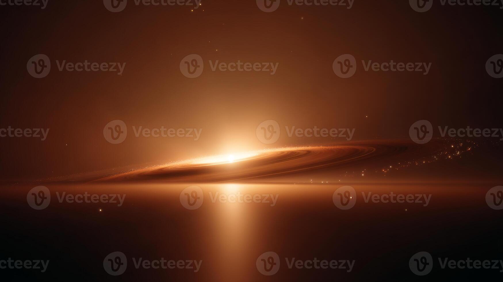 Stunning Abstract Representation of a Cosmic Phenomenon with Glowing Light and Circular Patterns in Deep Space Environment photo