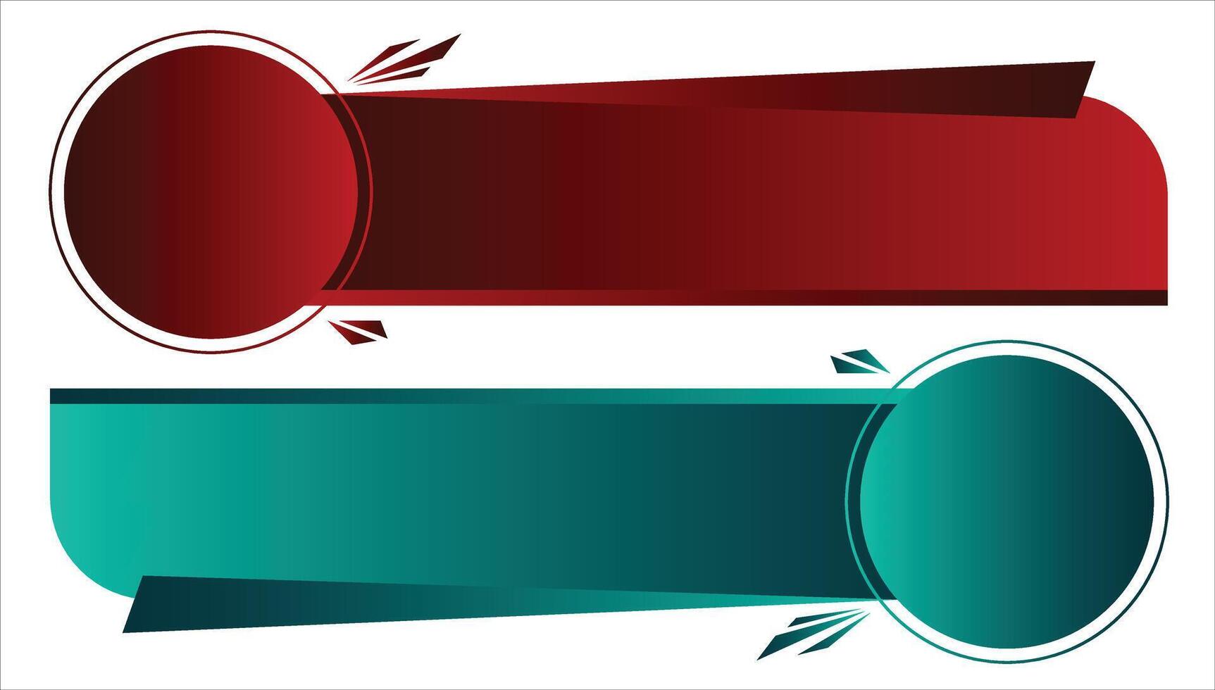 Red and blue Text Box Abstract Islamic Shape Banner Clipart vector