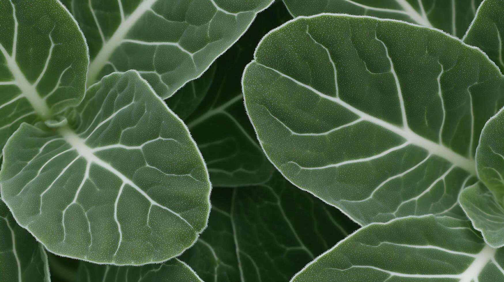 Intricate Green Leaf Veins Close Up Texture Background. photo