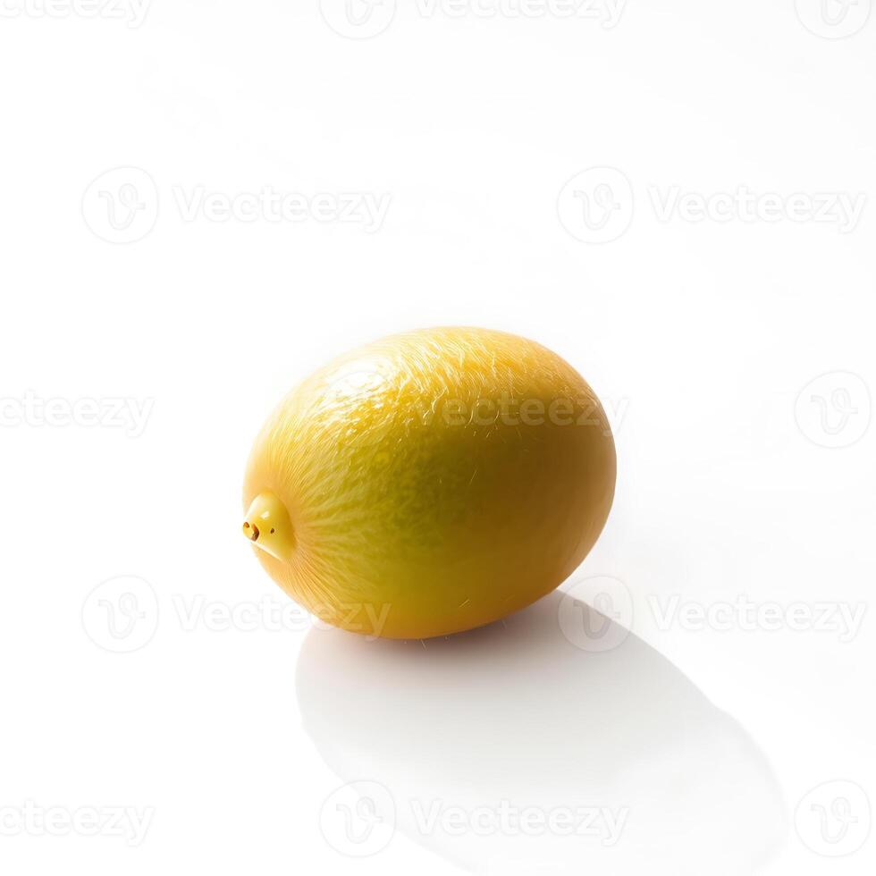 Organic fresh kiwi shown on white backdrop for design use photo